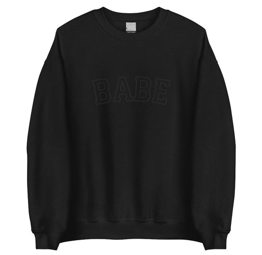 Babe Embroidered Crewneck